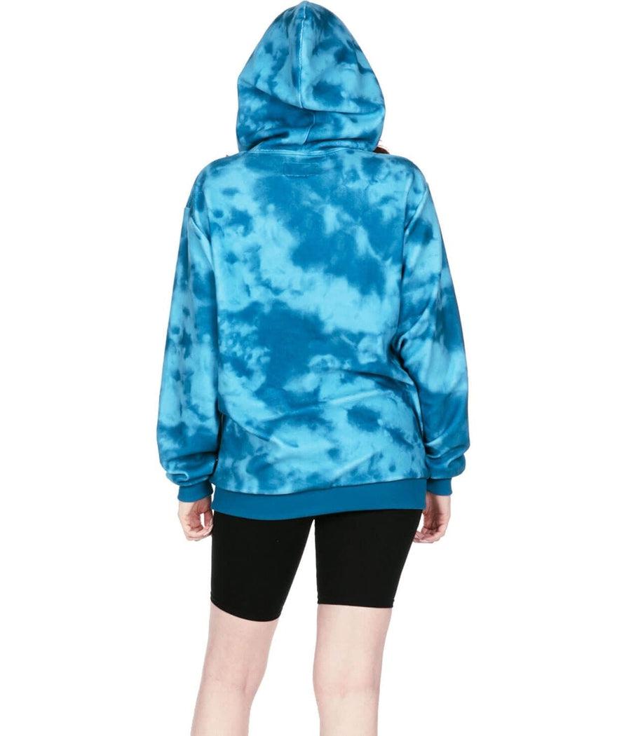 Women's Deep Blue Fleece Hoodie Image 5