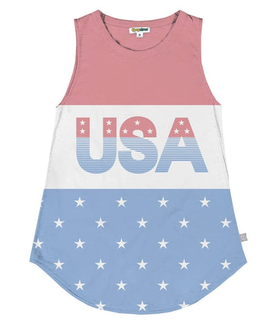 Women's Faded Flag Tank Top Primary Image
