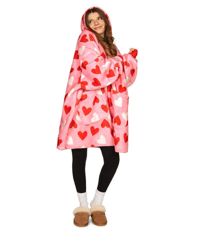 Full Hearts Blanket Hoodie Image 5