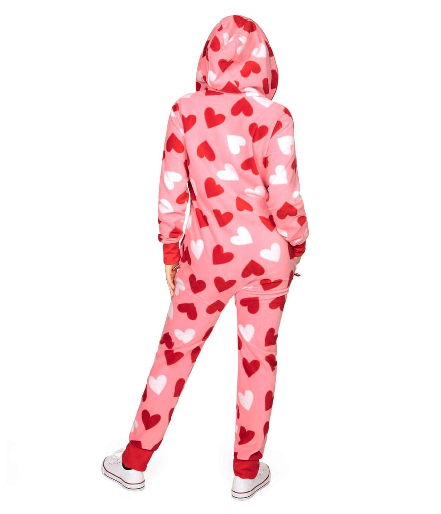 Women's Full Hearts Jumpsuit Image 2