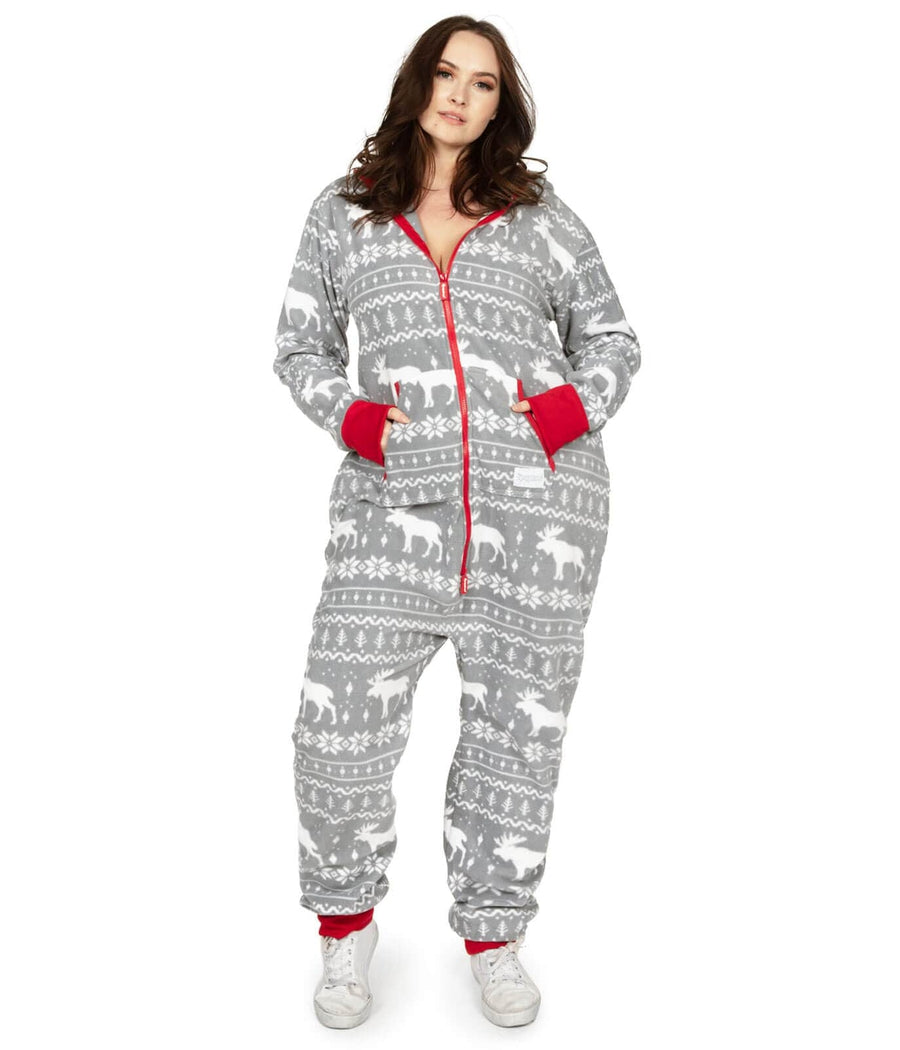 Women's Grey Moose Plus Size Jumpsuit