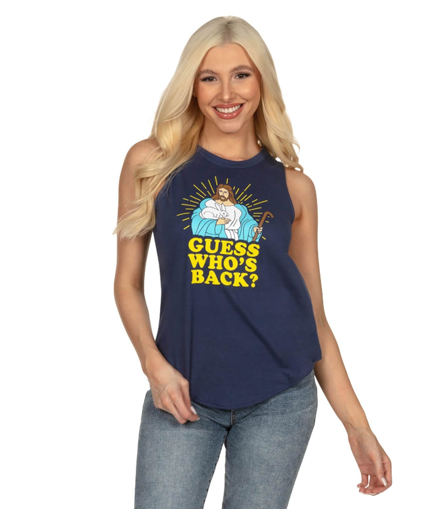 Women's Guess Who's Back Tank Top Image 2
