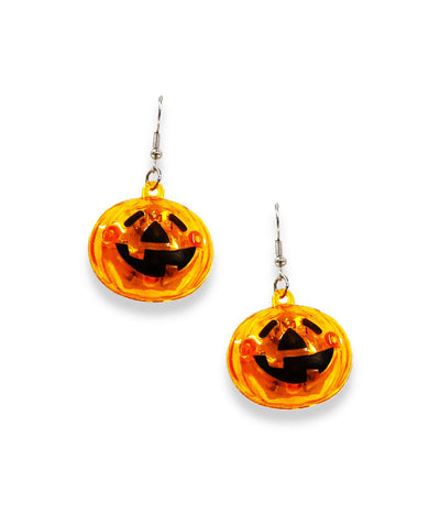 Light Up Pumpkin Earrings Primary Image