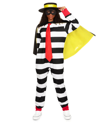 Women's Hamburger Thief Costume Image 3