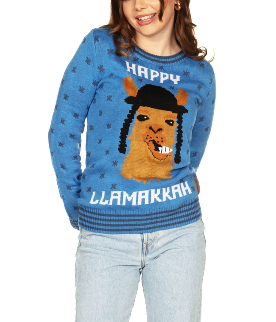 Women's Happy Llamakkah Sweater Primary Image
