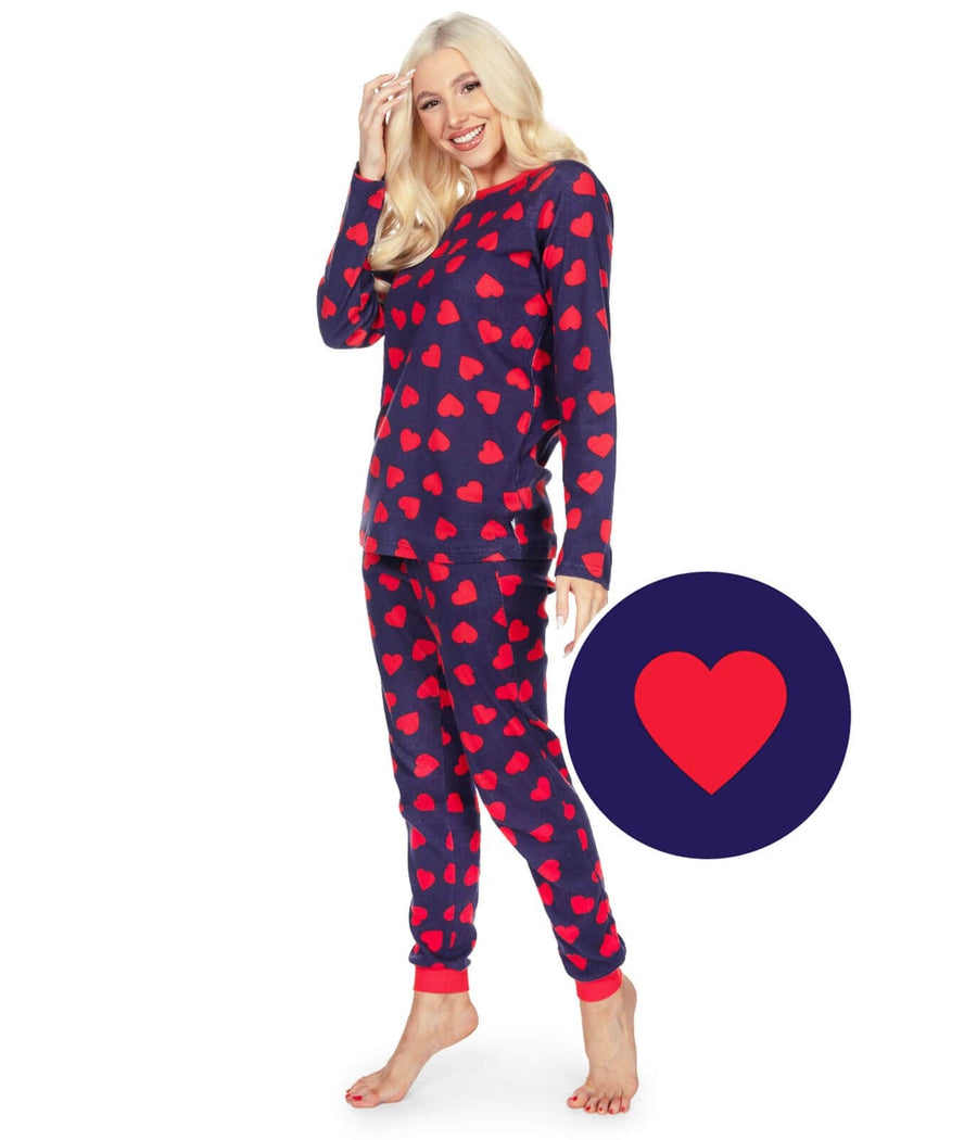 Women's Hearts on Fire Pajama Set