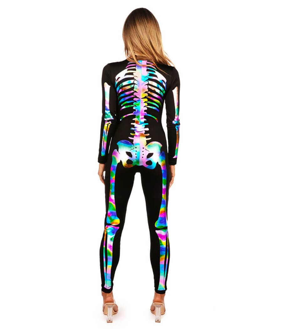 Iridescent Skeleton Bodysuit Costume Image 2