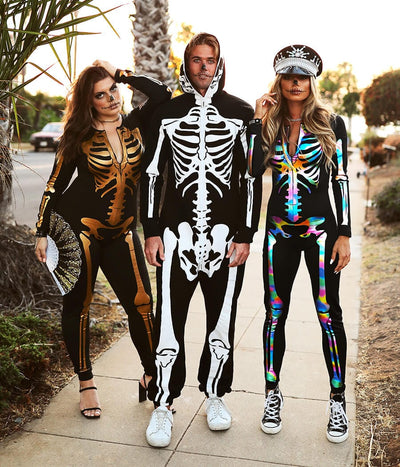 Iridescent Skeleton Bodysuit Costume Image 4