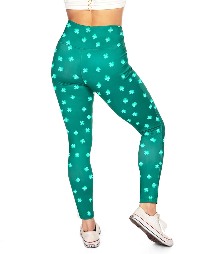 Metallic Lady Luck High Waisted Leggings Image 2