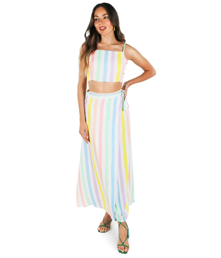 Pastel Pigment 2-Piece Maxi Dress