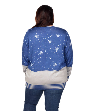 Women's Romantic Bumble Plus Size Ugly Christmas Sweater Image 3