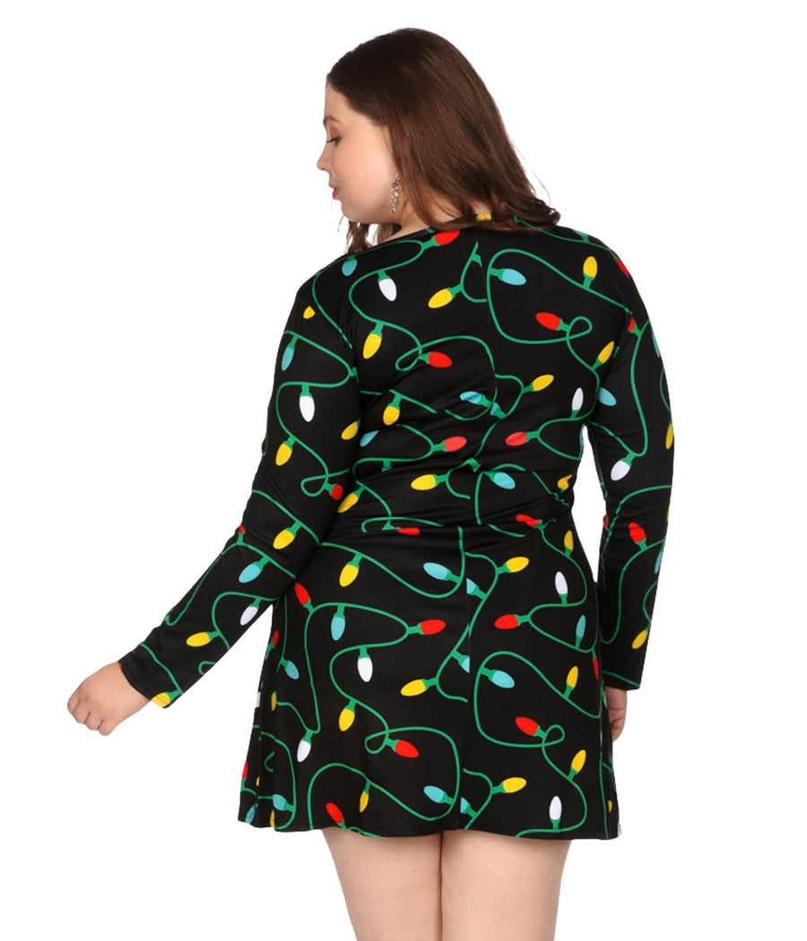 Women's Twinkle Lights Plus Size Dress Image 2