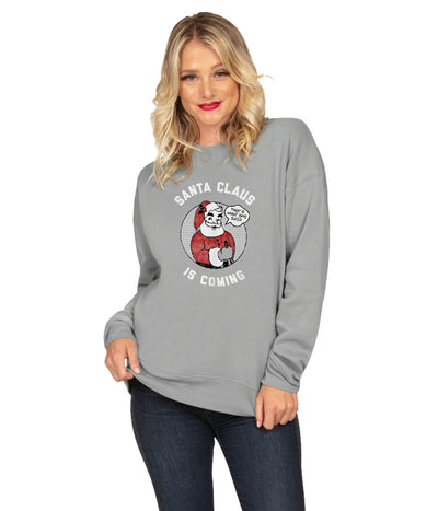 Women's Santa Claus is Coming Crewneck Sweatshirt