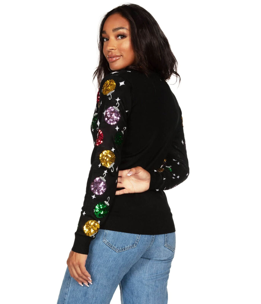 Women's Sequin Ornaments Cardigan Sweater