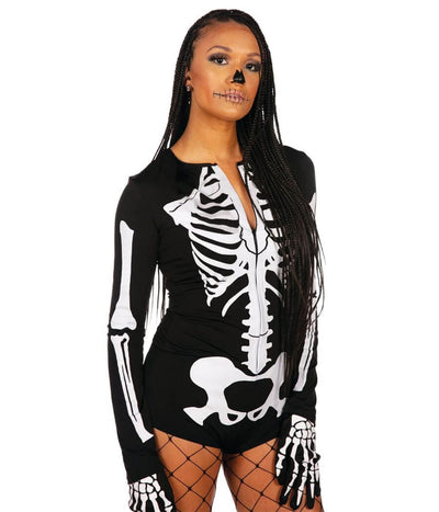 Sexy Skeleton Bodysuit Costume