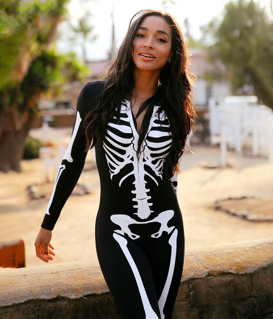 Women's Skeleton Bodysuit Costume | Tipsy Elves Women's Skeleton Bodysuit Costume | Tipsy Elves