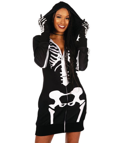 Skeleton Costume Dress Image 3
