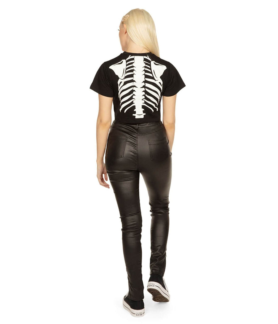 Women's Skeleton Crop Top