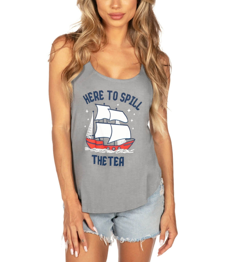 Women's Spill the Tea Tank Top Image 2