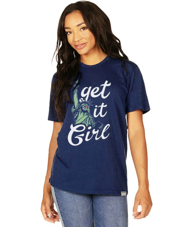 Women's Get it Girl Oversized Boyfriend Tee