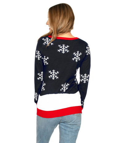 Women's Winter Whale Tail Ugly Christmas Sweater Image 2