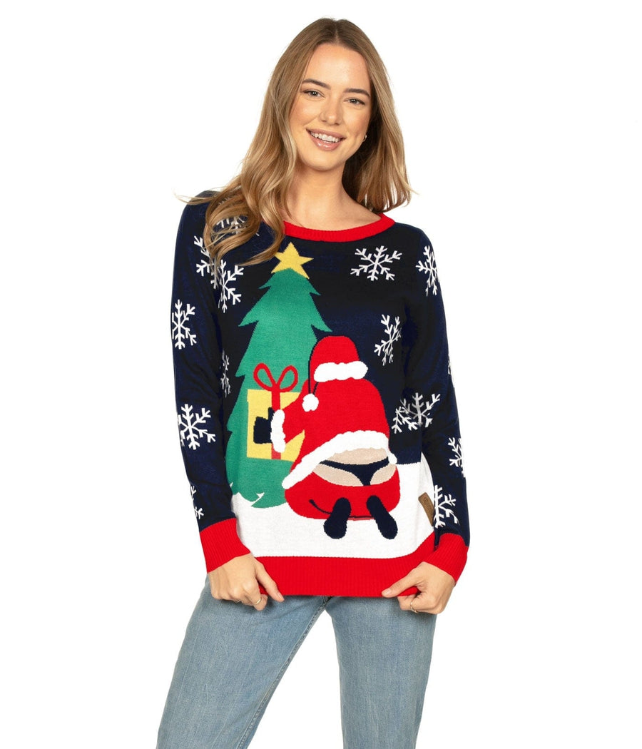 Women's Winter Whale Tail Ugly Christmas Sweater Image 3