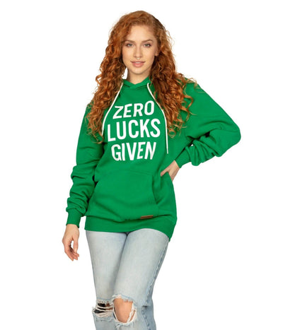 Women's Zero Lucks Given Hoodie Image 2