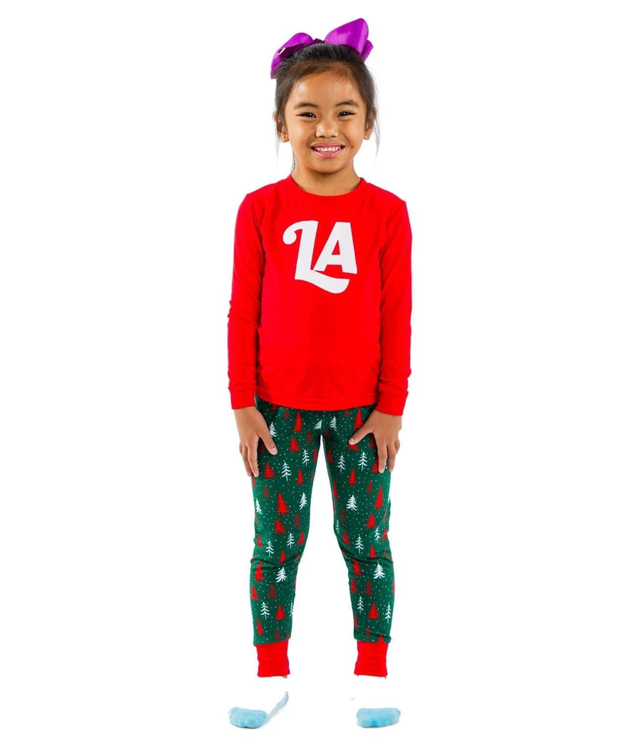 Girl's Fa La La Pajama Set